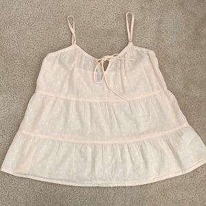 Old Navy cream eyelet top